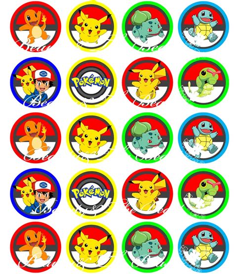 Pokemon Cake Topper Printable