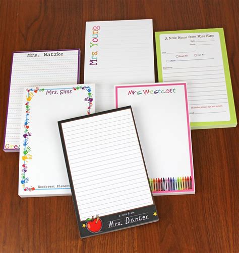 Teachers absolutely love our exclusive line of personalized notepads ...