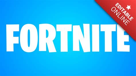 Fortnite Logo Generator | Text Effect