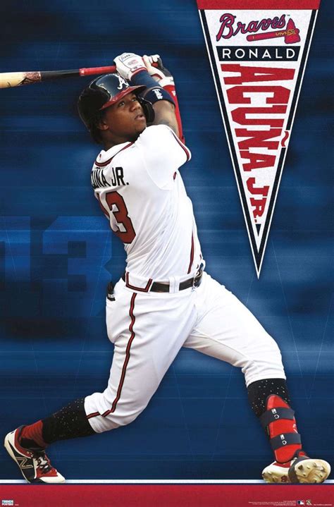 MLB Atlanta Braves - Ronald Acuña Jr 20 | Braves, Atlanta braves ...