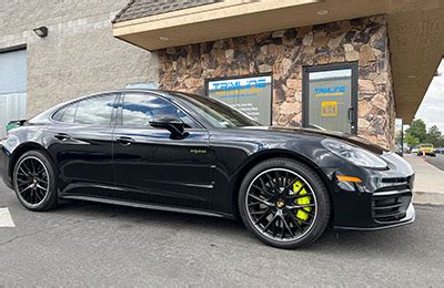 Black Porsche Panamera - Trimline of Reno Truck Accessories