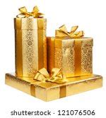 Gold Gift Box Clipart Free Stock Photo - Public Domain Pictures