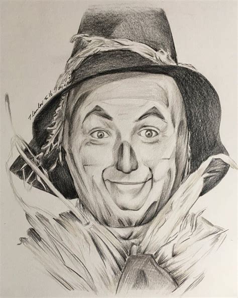 The Wizard of Oz Scarecrow pencil drawing by billyboyuk.deviantart.com | Wizard of oz characters ...