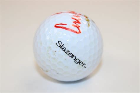 Lot Detail - Corey Conners Signed Slazenger MONEY Logo Golf Ball JSA ALOA