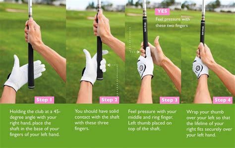 A step 1-2-3-4 to an awesome grip. #ImportantThingsYouNeedToKnowInGolf | Golf tips, Golf tips ...