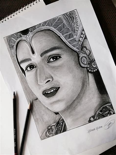 Mahabharat krishna . starplus | Pencil sketch images, Pencil drawing images, Art drawings ...