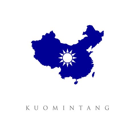 Kuomintang Flag Map isolated on white background 6637946 Vector Art at ...