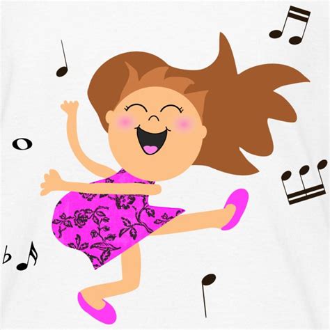 Inspirationz Store on Spreadshirt.com | Cute dancing girl cartoon in ...