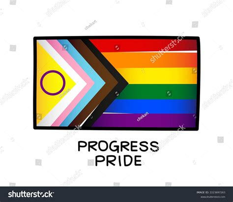 Flag Progress Pride Lgbt Flag Lgbtqia Stock Vector (Royalty Free) 2223697263 | Shutterstock