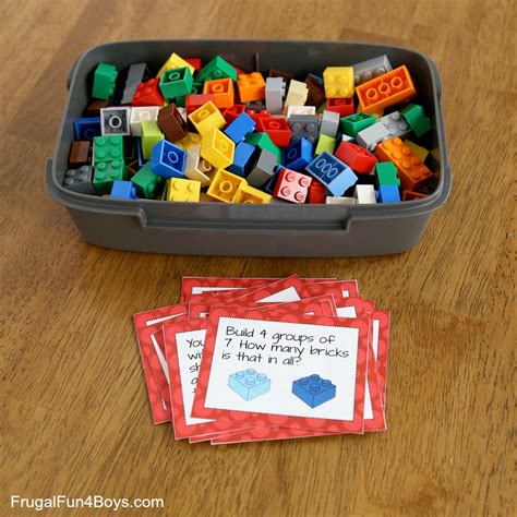 LEGO Math Printable Challenge Cards - Frugal Fun For Boys and Girls