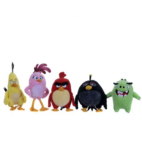 NEW OFFICIAL 12" 5" ANGRY BIRDS THE MOVIE PLUSH SOFT TOY ANGRY BIRD COLLECTION