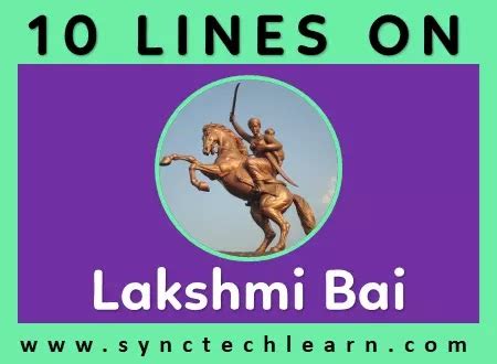 10 lines on Rani Lakshmi Bai in English for class 1 - Short essay on Rani Lakshmi Bai in English ...