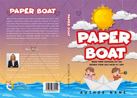 Children Book cover Design - Paper Boat