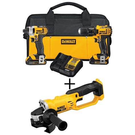 DEWALT 20V MAX Cordless Drill/Impact Combo Kit, 20V MAX Cordless 4.5-5 ...