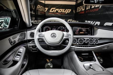 Interior of a Modern Mercedes-Benz Interior · Free Stock Photo