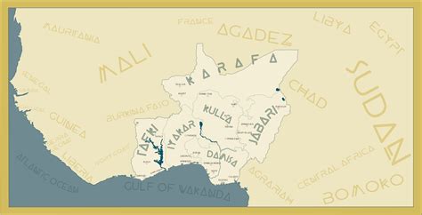 Map of Wakanda by Curpat on DeviantArt