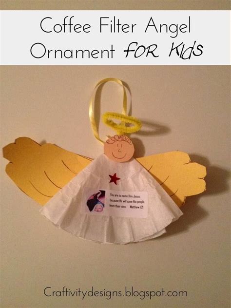 How to Make a Coffee Filter Angel Ornament (for Kids!) – Craftivity Designs