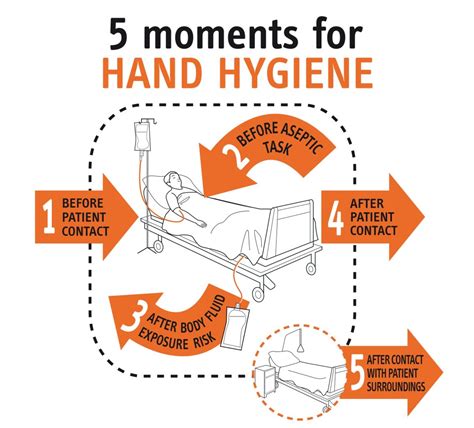 5 moments for hand hygiene