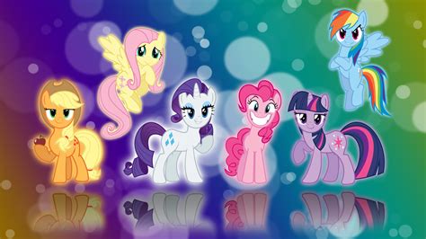 My Little Pony FIM Six Mane Wallpaper by BlueDragonHans on DeviantArt