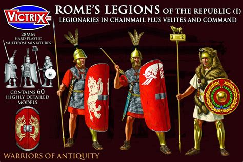 Rome's Legions of the Republic I in Chainmail plus Velites and Command , Victrix