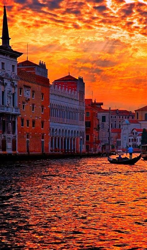 Amazing Sunset Venice, Italy | Places to travel, Places to visit, Travel