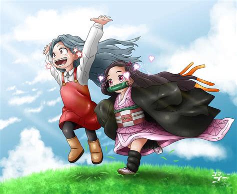 Eri chan & Nezuko chan Bijihwijen - Illustrations ART street