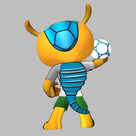 Fuleco 3D Model Game ready rigged .obj .ma .mb - CGTrader.com