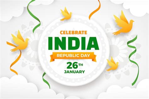 Free Vector | Background for indian republic day national holiday