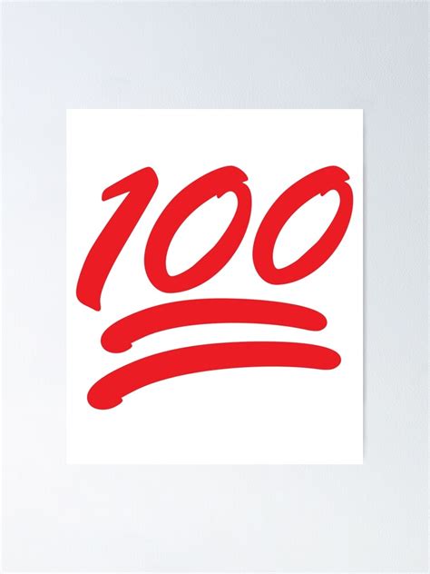 "Emoticons Emoji Shirt: Keep it 100 Emoji Shirt" Poster by Essetino | Redbubble