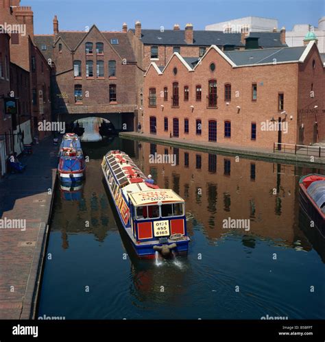 Canal boat trips, Birmingham, England, Europe Stock Photo - Alamy