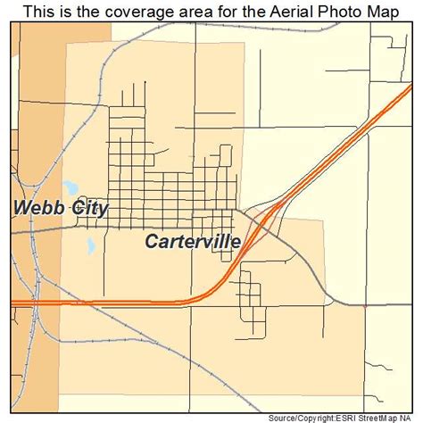 Aerial Photography Map of Carterville, MO Missouri