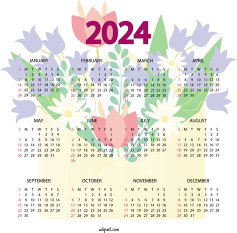 Free Clip Art 2024 Calendar - Timmy Cissiee