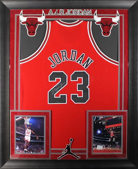 Charity Benefits Unlimited Michael Jordan signed jersey framed deluxe ...