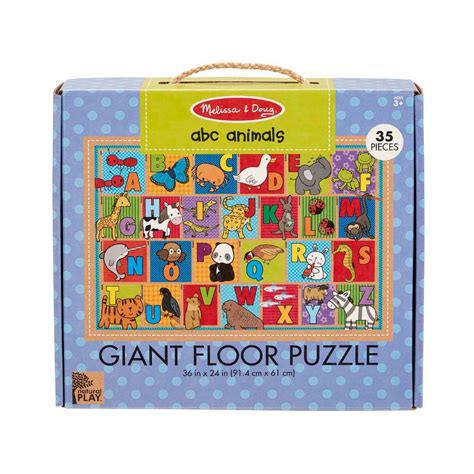 Melissa & Doug Natural Play Floor Puzzle - ABC Animals | Melissa And ...