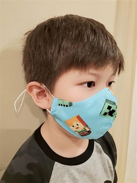 Minecraft Face Mask Minecraft Kids Mask Super Mario Face - Etsy