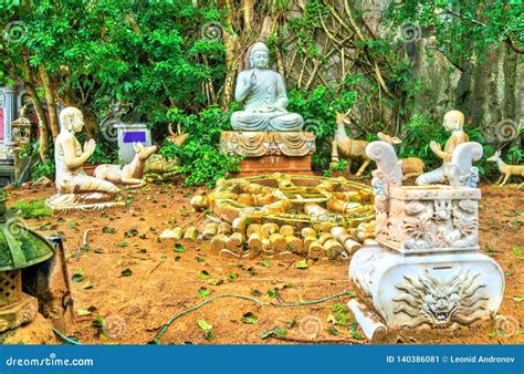 Buddhist Temple on Marble Mountains at Da Nang, Vietnam Stock Image ...