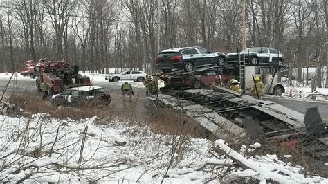 Vermont State Police: Part of Route 7 Closed Due to Car Carrier Spill