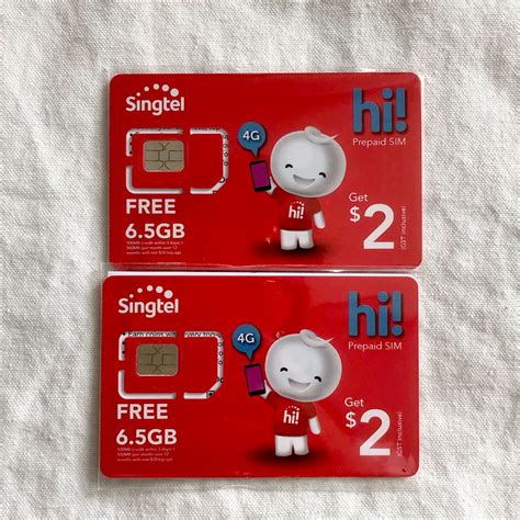 $2 + FREE 6.5GB Singtel hi! Prepaid SIM Card, Mobile Phones & Gadgets ...