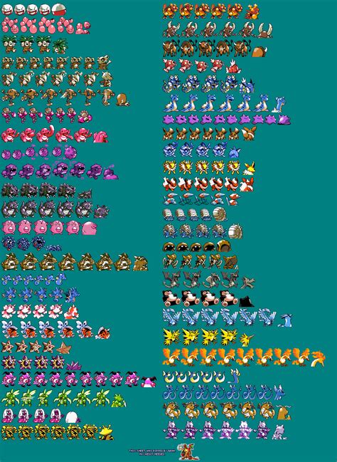 All player sprites in pokemon crystal clear - royalnsa