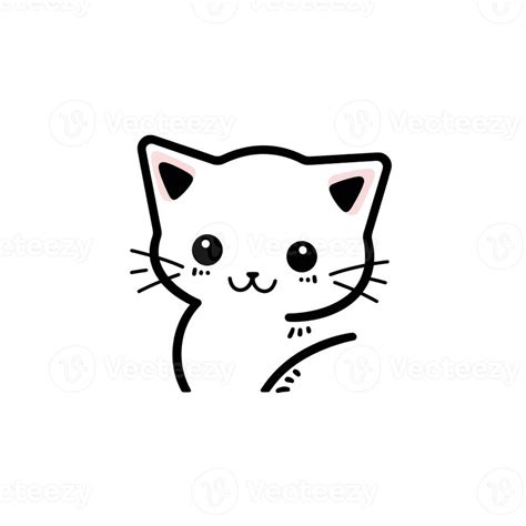 there is a drawing of a cat with a big smile on its face. generative ai ...