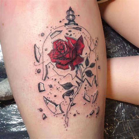 Top 71 Beauty and The Beast Rose Tattoo Ideas - [2021 Inspiration Guide]