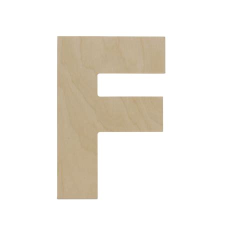 Wooden Letter F 12 inch or 8 inch, Unfinished Large Wood Letters for ...