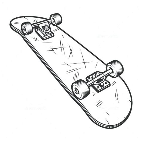 Skateboard Template Vector at Vectorified.com | Collection of Skateboard Template Vector free ...