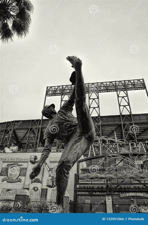 Statue of Juan Marichal Outside at&T Park in San Francisco Editorial Photo - Image of giants ...