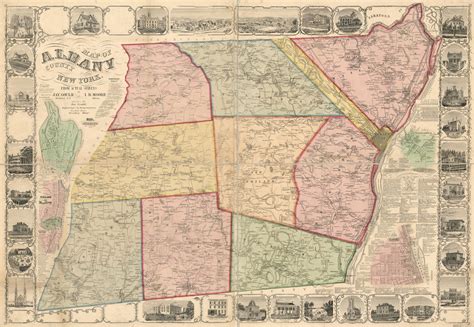 Map of Albany County, New York : from actual surveys - Copy 1 | Library ...