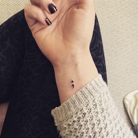 Semicolon Tattoo For Women - Wiki Tattoo