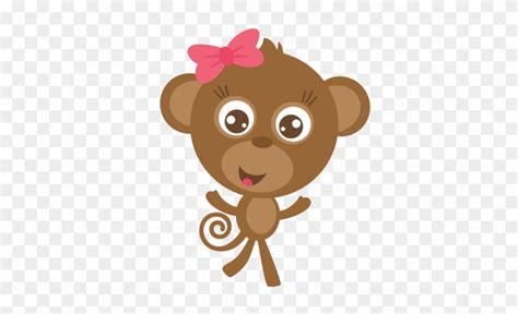 Girl Monkey Clip Art