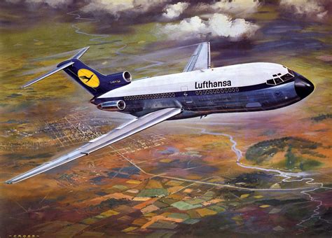 2017 Hot Selling Hd Print Oil Painting On Canvas Roy Cross Lufthansa Aircraft 18x24 From Wuhaisu ...