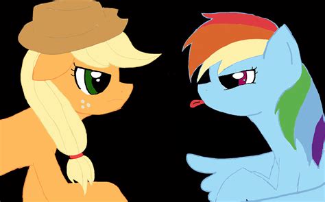 Applejack and Rainbow Dash by Naljubuites on DeviantArt