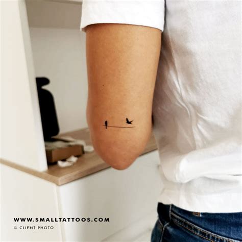 Birds On A Wire Temporary Tattoo (Set of 3) – Small Tattoos